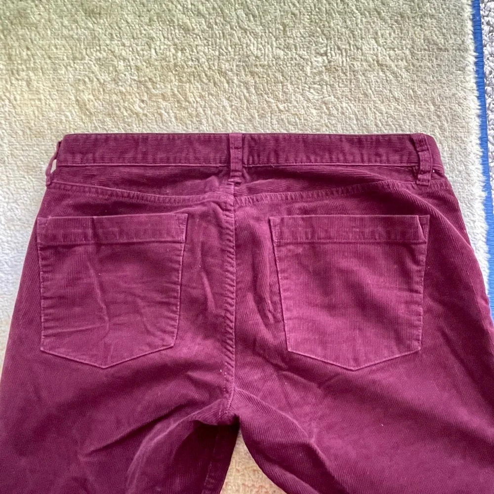 J. Crew Burgundy Matchstick Corduroys 29S - Picture 5 of 5